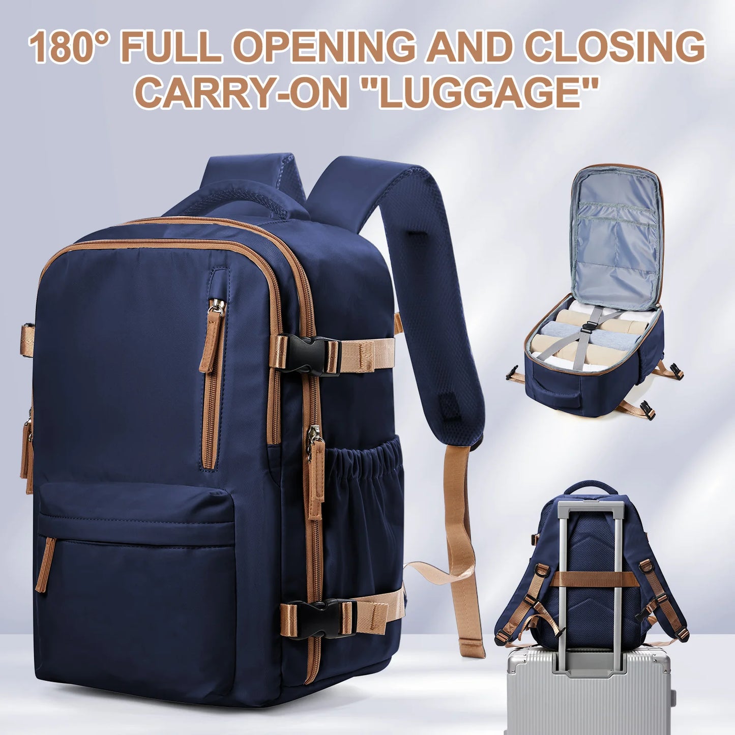 AirVoyager Max – Carry-On Backpack 40x20x25 for Ryanair & EasyJet