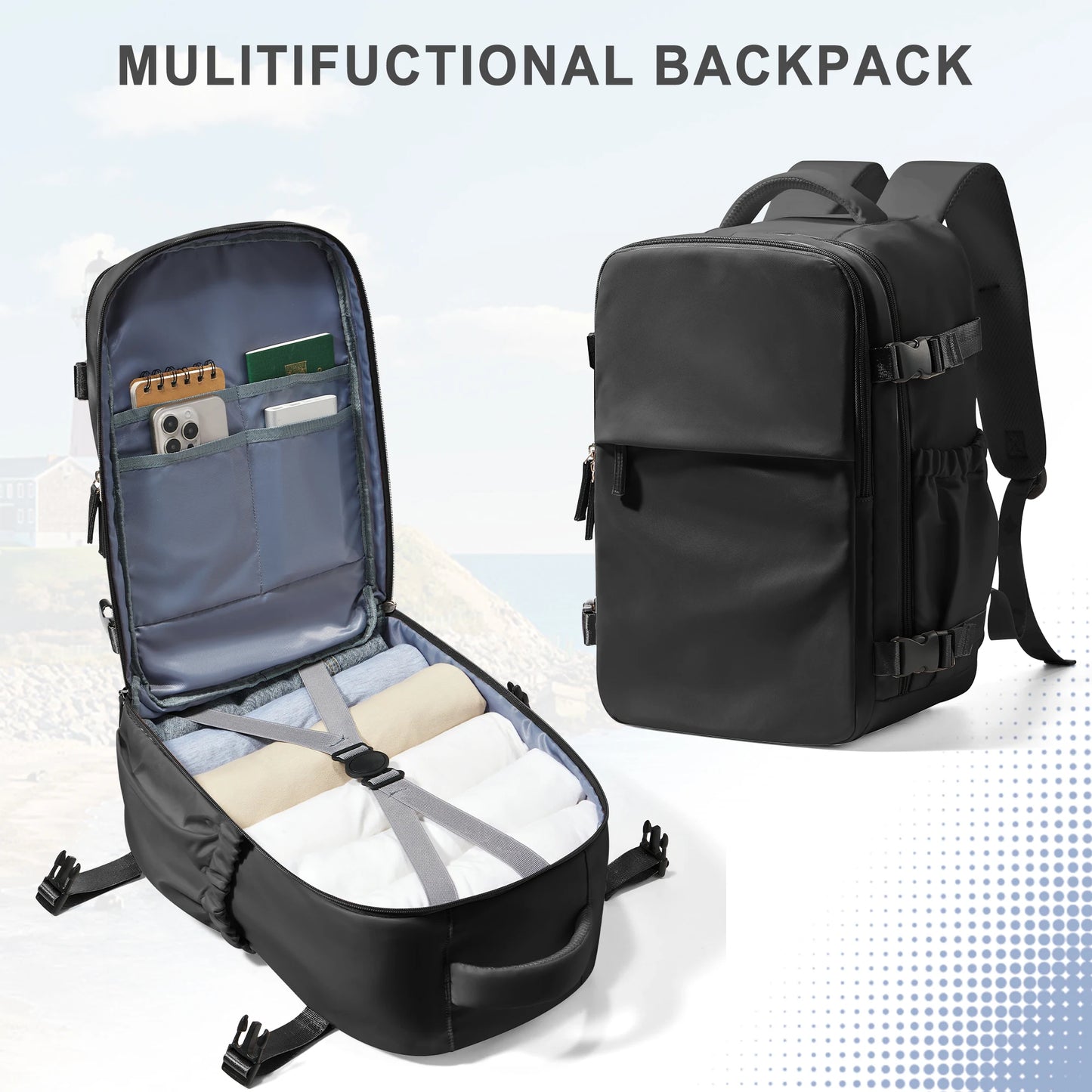 AirPorter Pro – 40x30x20 Carry-On Backpack with Laptop Compartment