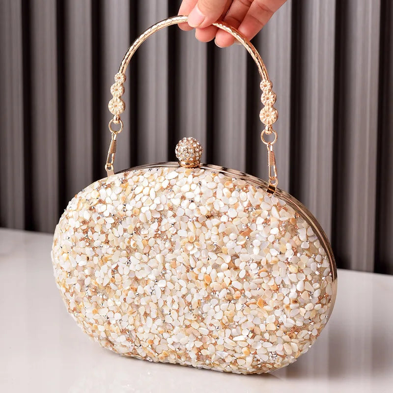 Diamond Dream Round Sequin Bag