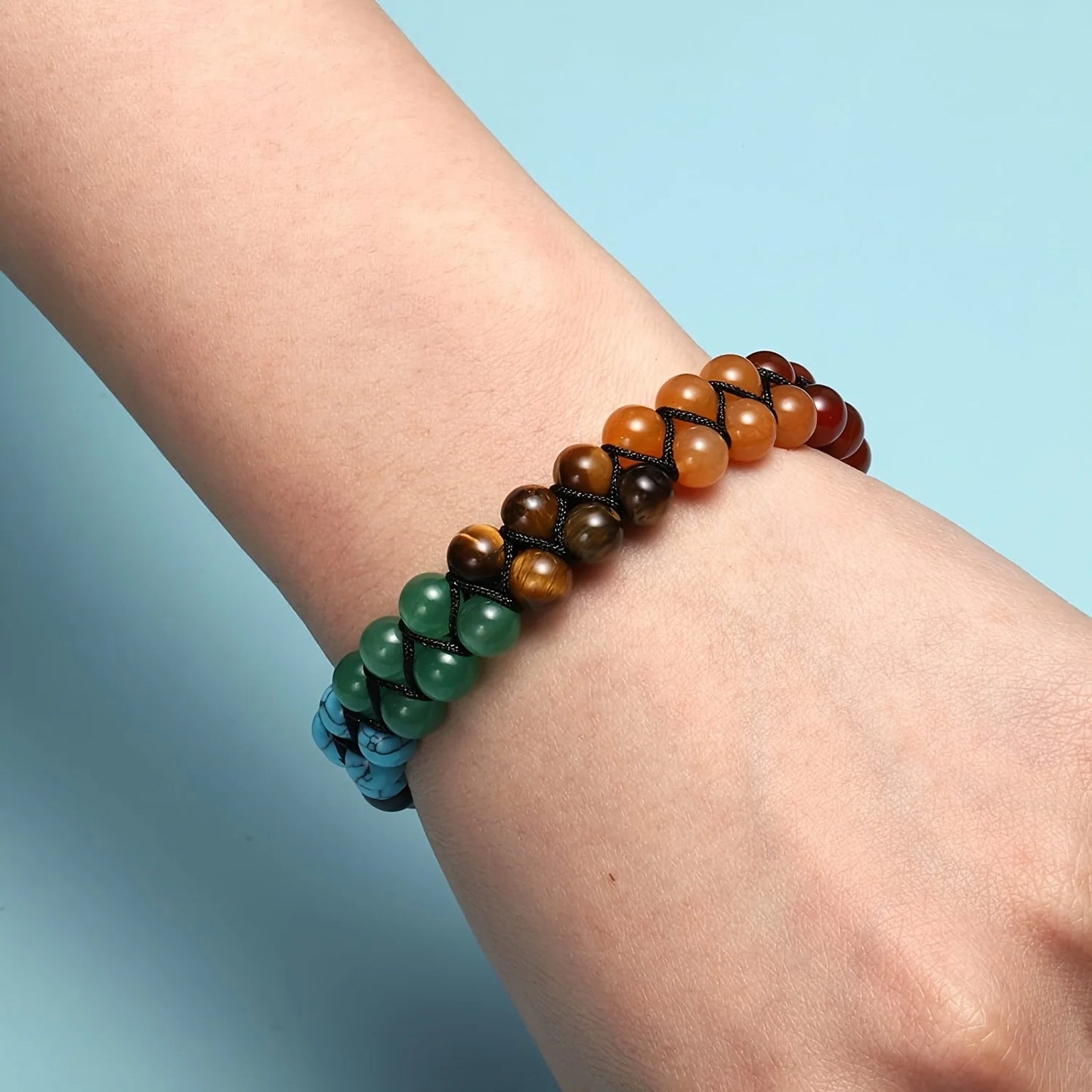 SpiritStones™ – Pulseira Feminina de Cristais Chakras para Relaxamento e Cura Energét iUm acessório espiritual e terapêutico para mulheres que buscam equilíbrio e serenidade.