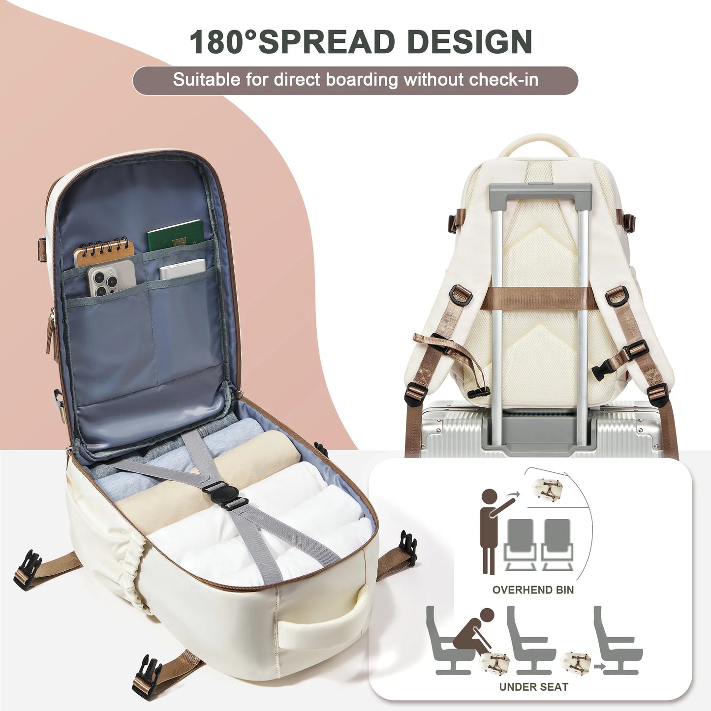 AirPorter Pro – 40x30x20 Carry-On Backpack with Laptop Compartment