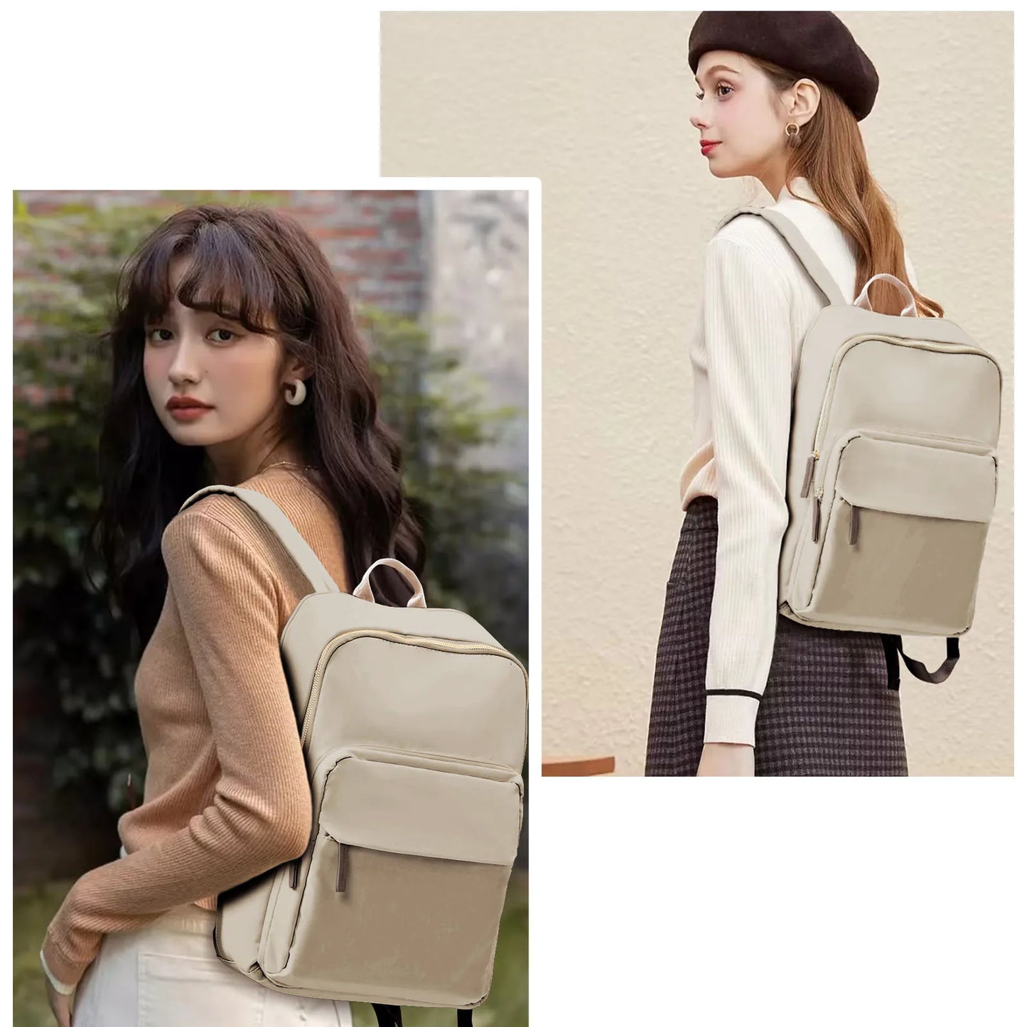 New Simple Large Capacity Backpack Women Travel Business Teacher Backpack Laptop Shoulder Bag Girl School Student Backpack PurseUrbanEase Classic – Women’s Large-Capacity Travel & Laptop Backpack