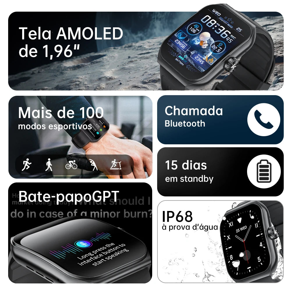 VitaTrack KU7™ – Relógio Inteligente