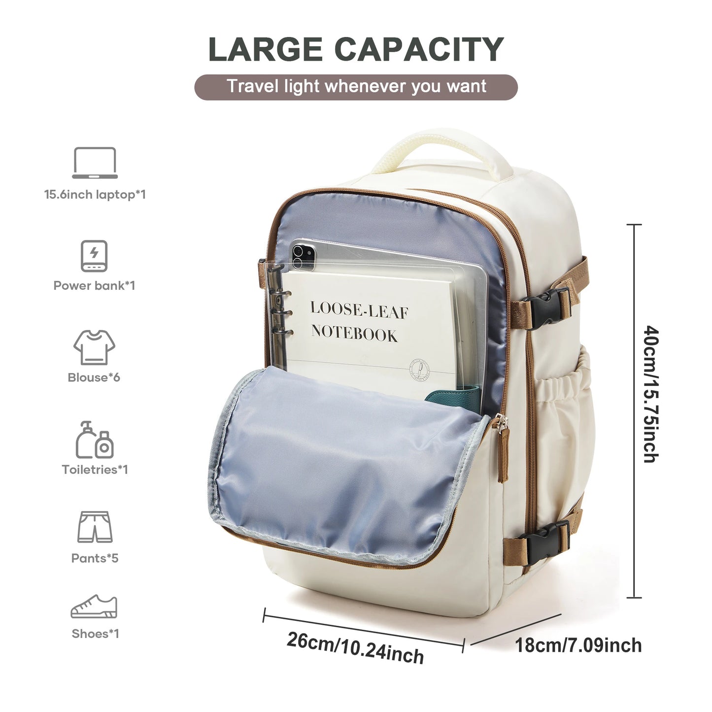 AirPorter Pro – 40x30x20 Carry-On Backpack with Laptop Compartment