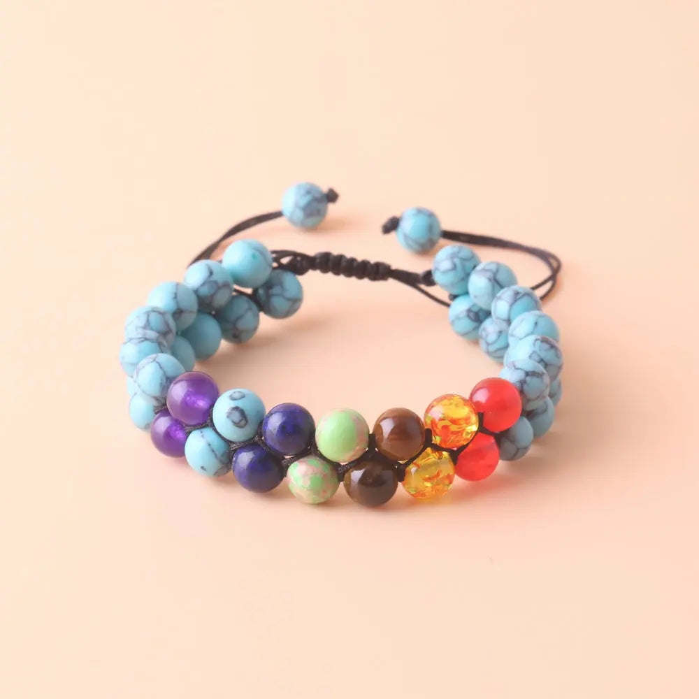SpiritStones™ – Pulseira Feminina de Cristais Chakras para Relaxamento e Cura Energét iUm acessório espiritual e terapêutico para mulheres que buscam equilíbrio e serenidade.