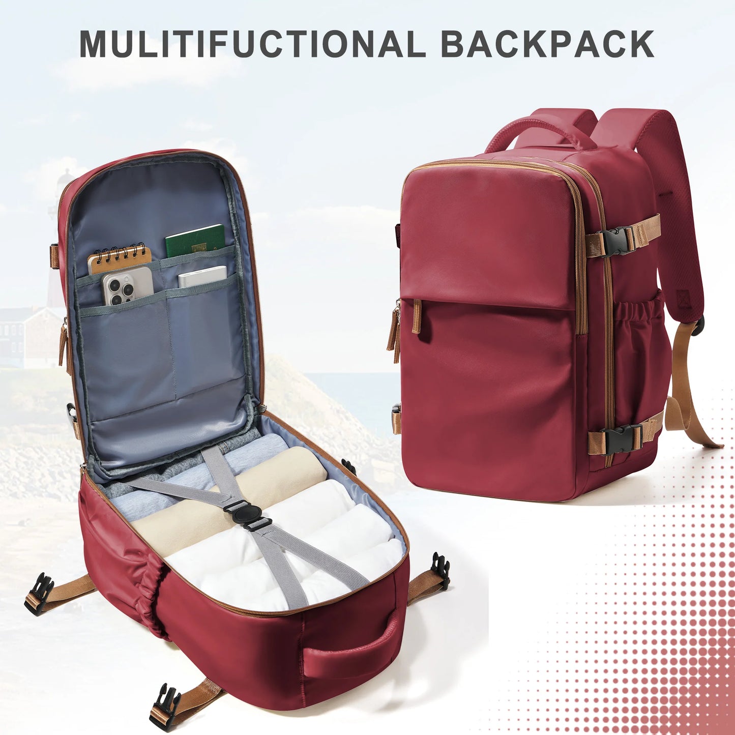 AirPorter Pro – 40x30x20 Carry-On Backpack with Laptop Compartment