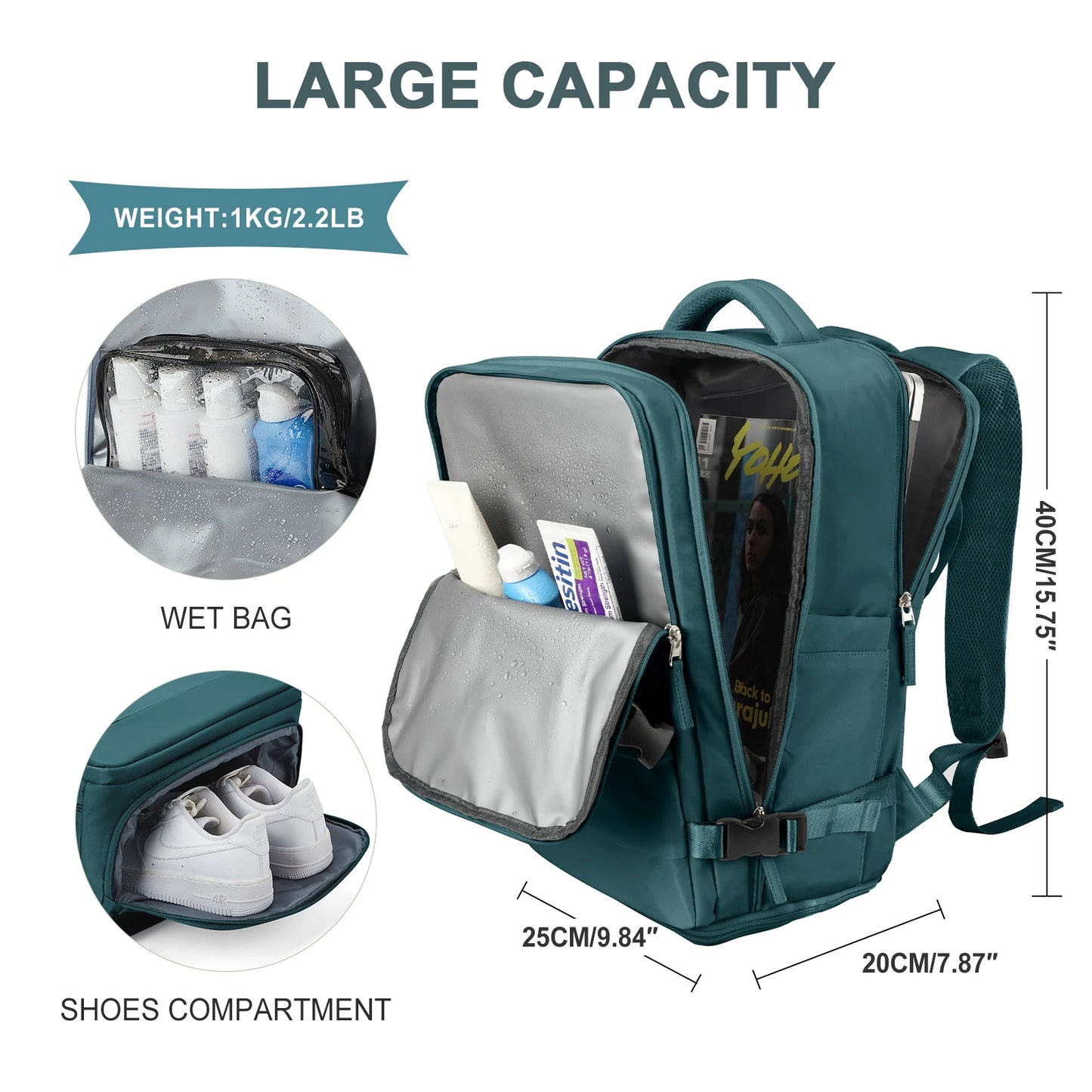CabinMate 40 – Ryanair Hand Luggage Backpack for Travel & Work