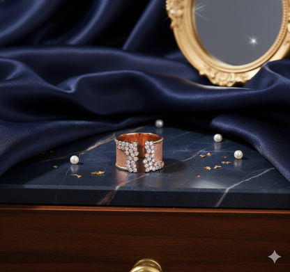 Golden Velvet Shine Ring