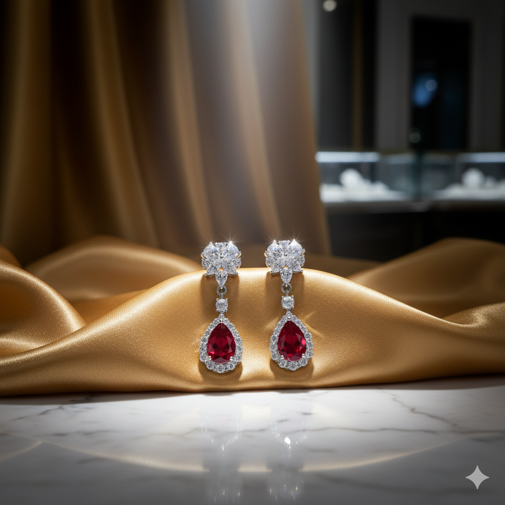 Scarlet Bloom Earrings