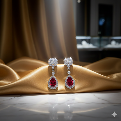 Scarlet Bloom Earrings