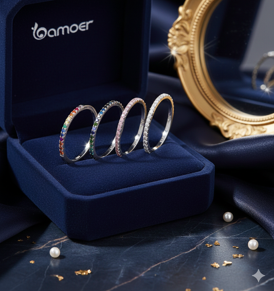 Eternal Sparkle Silver Band