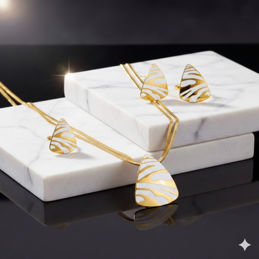 Tigré Blanc Jewelry Set