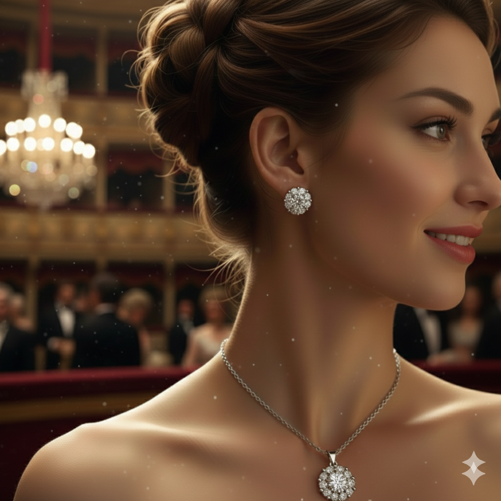 Étoile Royale – Conjunto Luxo em Prata 925 com Brilho Imperial