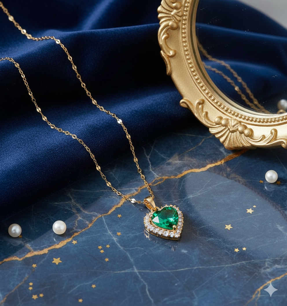 Green Aura Gold Fusion Pendant