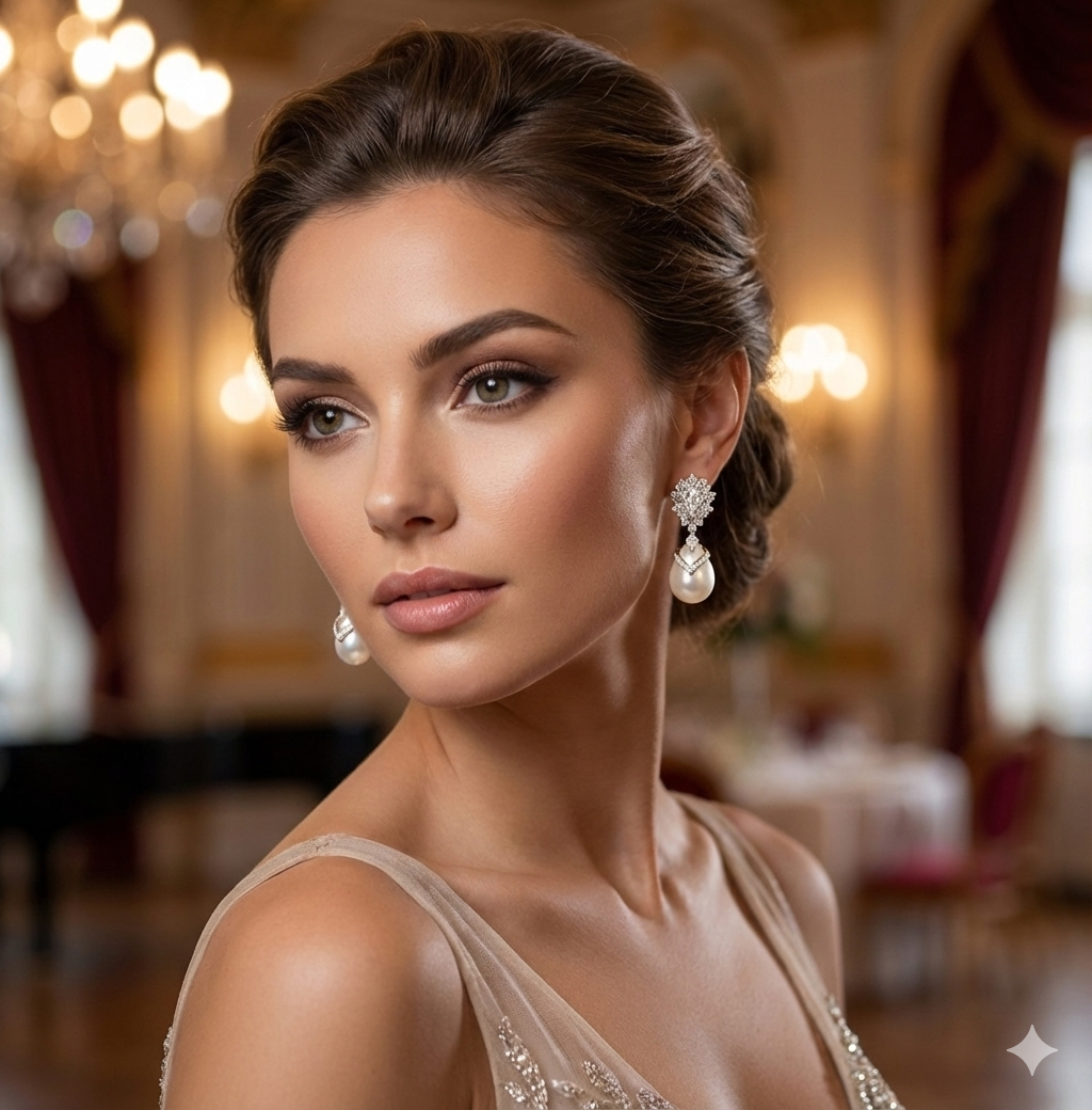 Ivory Grace Drop Earrings