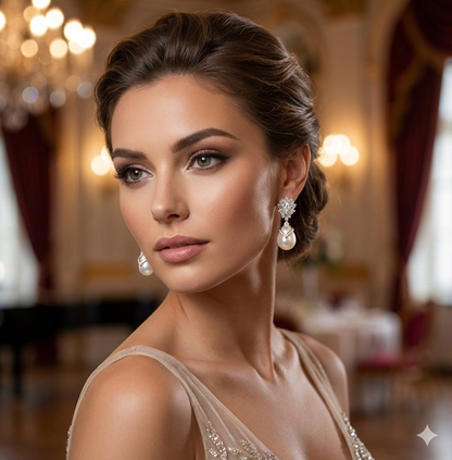 Ivory Grace Drop Earrings