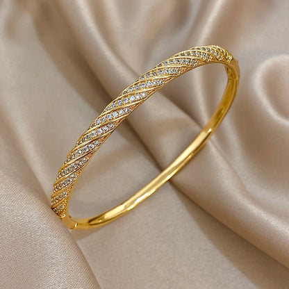 Avenia Zircon Twist Cuff