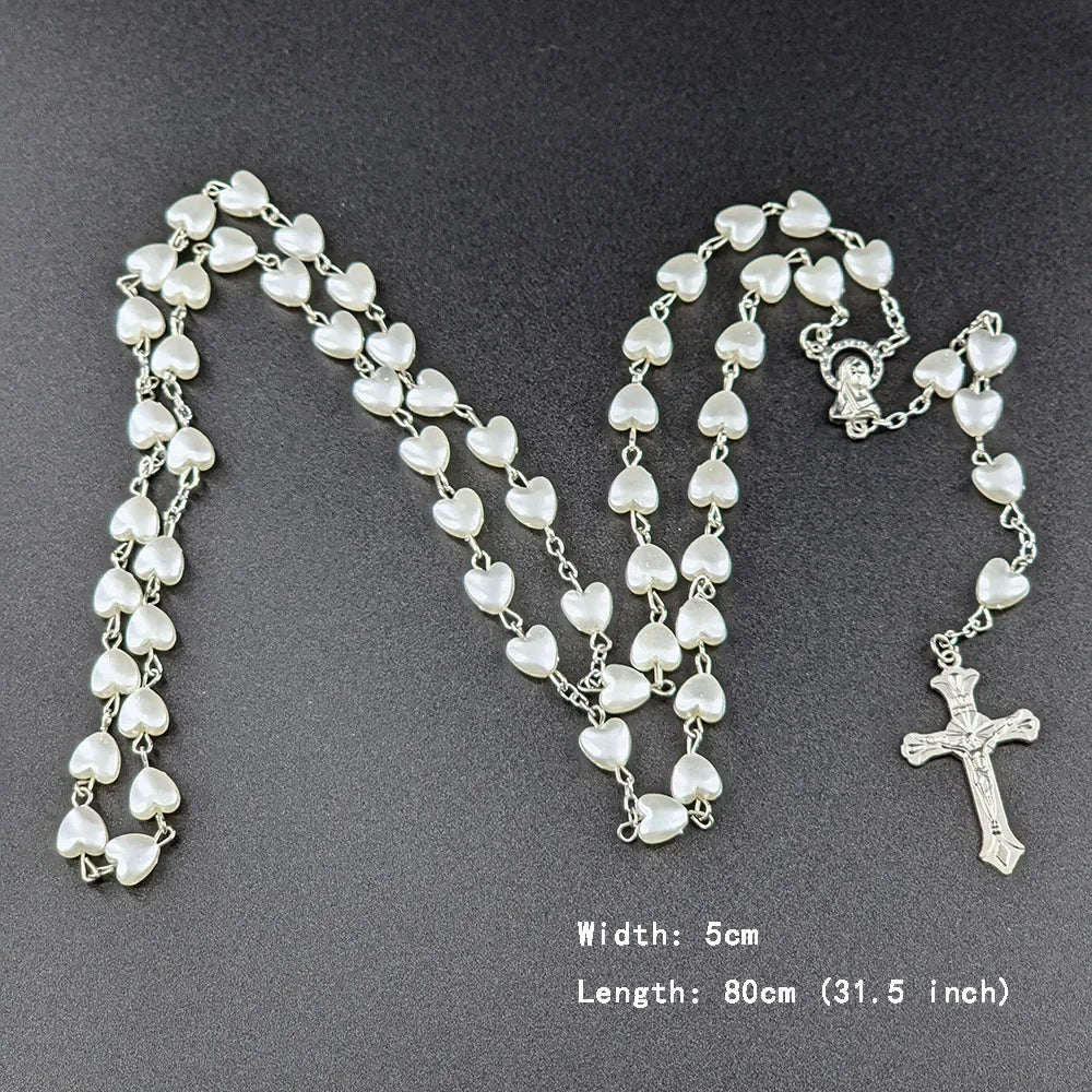 Divine Heart Rosary Necklace
