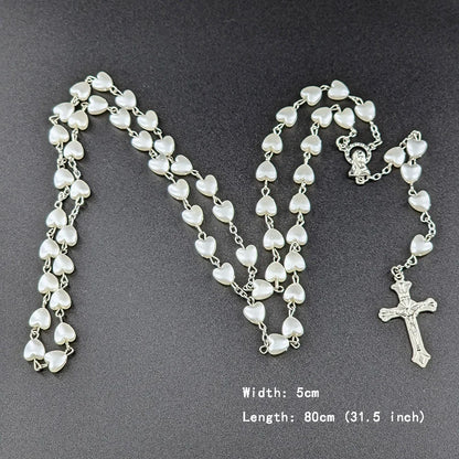 Divine Heart Rosary Necklace