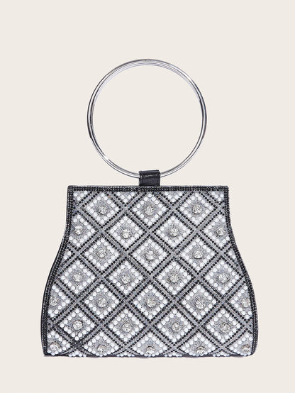 Celestia Diamond Evening Bag – Luxe Crystal Clutch