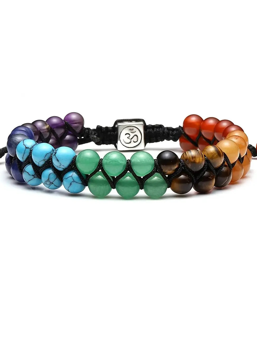 SpiritStones™ – Pulseira Feminina de Cristais Chakras para Relaxamento e Cura Energét iUm acessório espiritual e terapêutico para mulheres que buscam equilíbrio e serenidade.
