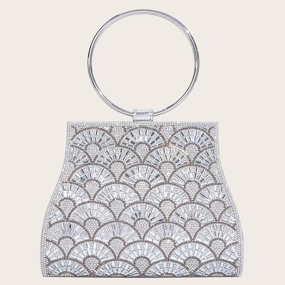Celestia Diamond Evening Bag – Luxe Crystal Clutch