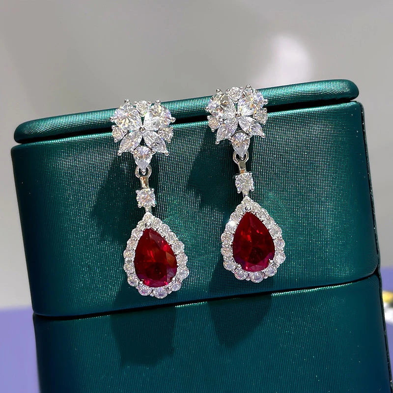 Scarlet Bloom Earrings
