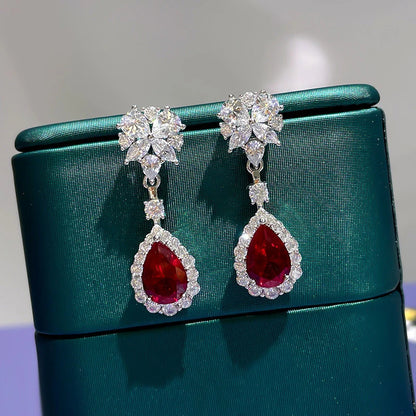 Scarlet Bloom Earrings