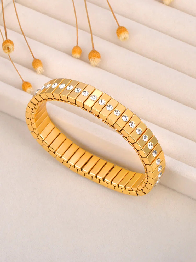 LuxeFlex Crystal Bracelet