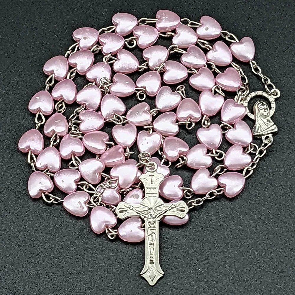 Divine Heart Rosary Necklace