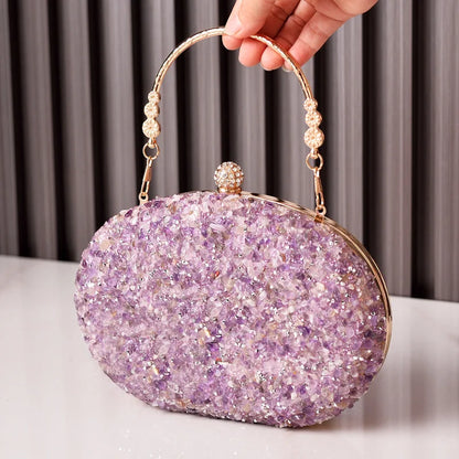 Diamond Dream Round Sequin Bag