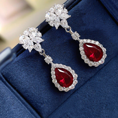 Scarlet Bloom Earrings