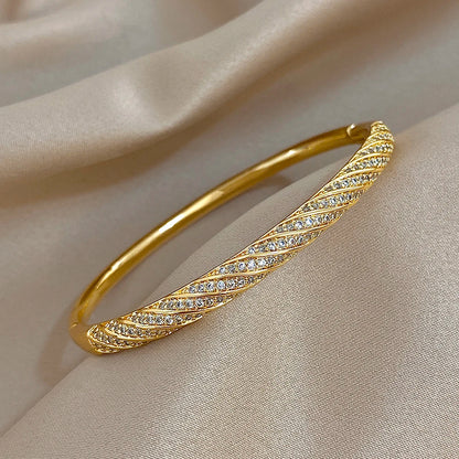 Avenia Zircon Twist Cuff