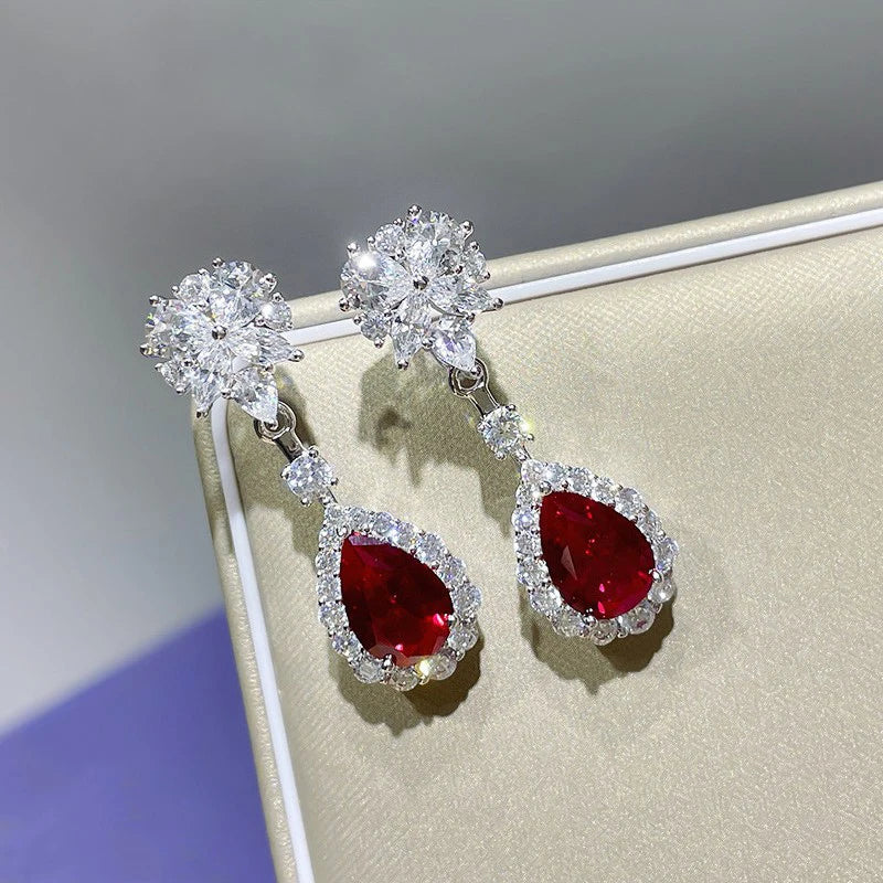 Scarlet Bloom Earrings