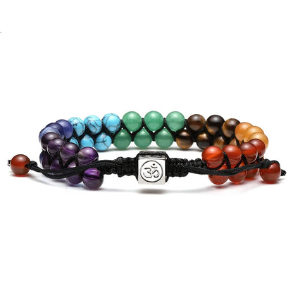 SpiritStones™ – Pulseira Feminina de Cristais Chakras para Relaxamento e Cura Energét iUm acessório espiritual e terapêutico para mulheres que buscam equilíbrio e serenidade.