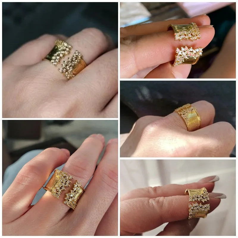 Golden Velvet Shine Ring