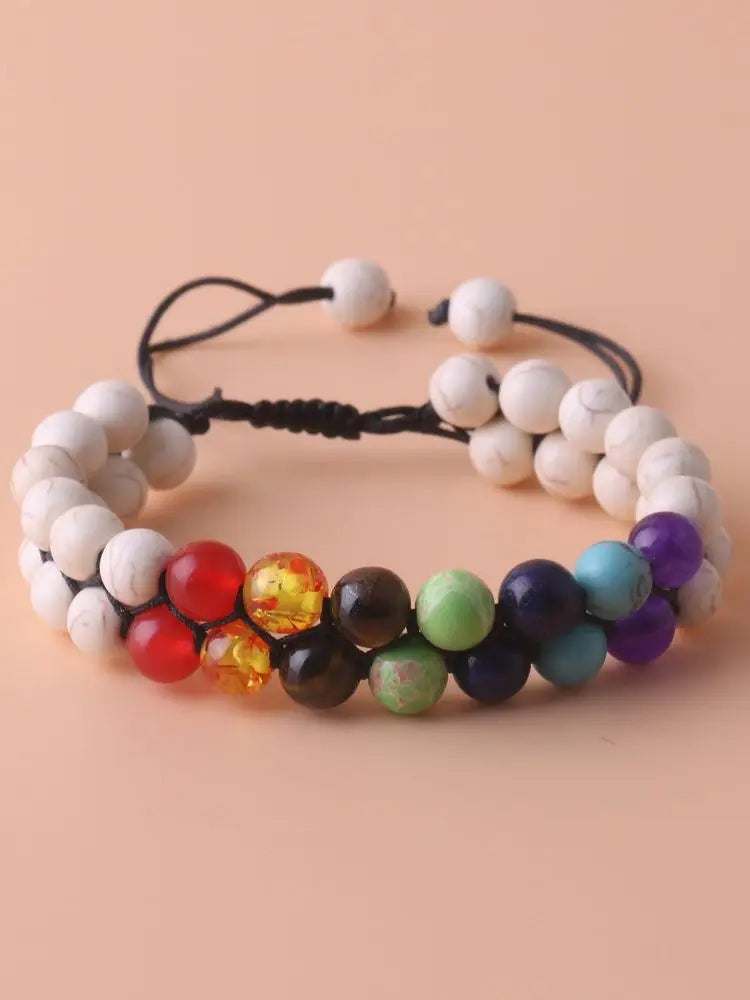 SpiritStones™ – Pulseira Feminina de Cristais Chakras para Relaxamento e Cura Energét iUm acessório espiritual e terapêutico para mulheres que buscam equilíbrio e serenidade.