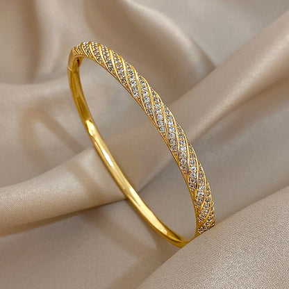 Avenia Zircon Twist Cuff