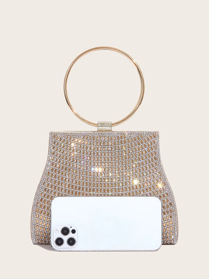 Celestia Diamond Evening Bag – Luxe Crystal Clutch
