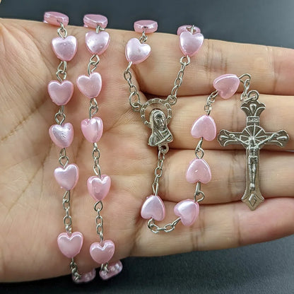 Divine Heart Rosary Necklace