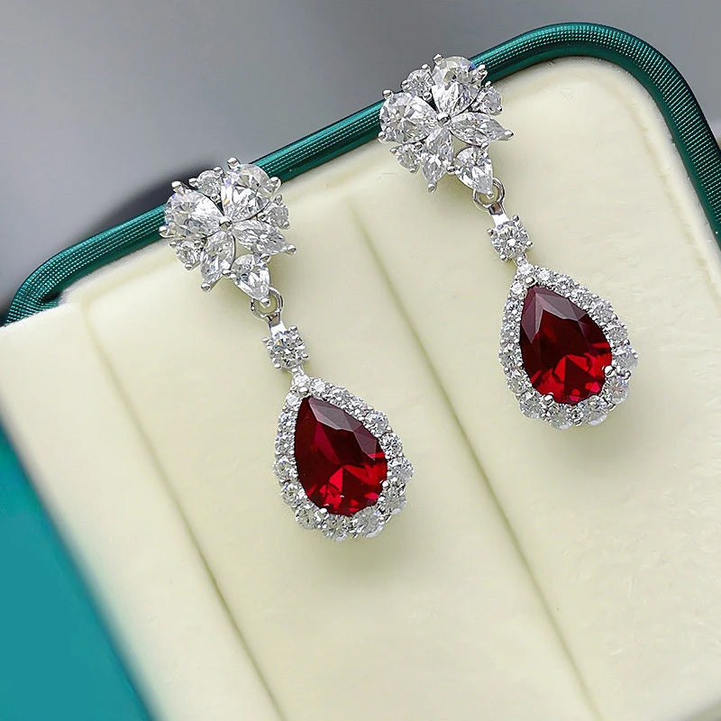 Scarlet Bloom Earrings