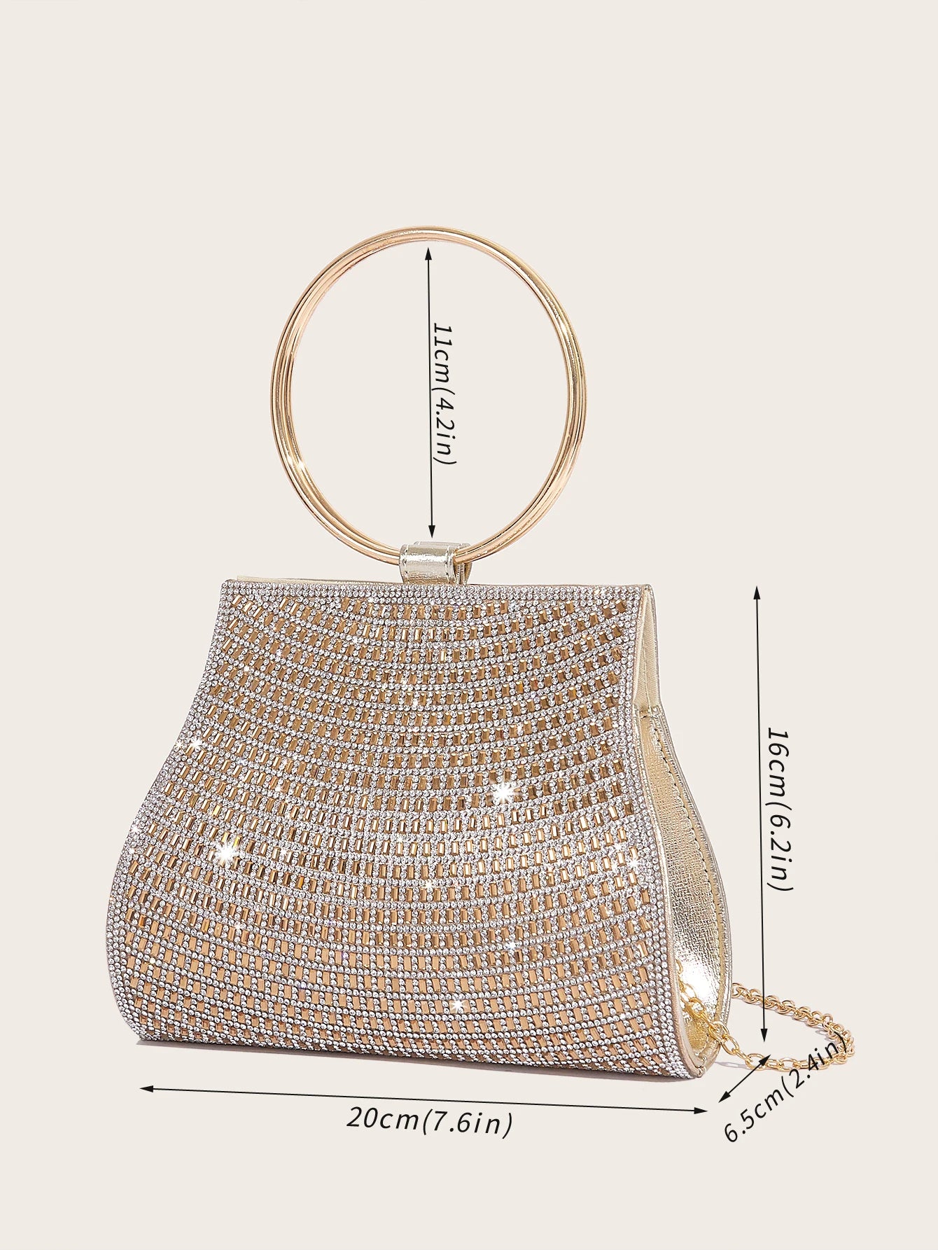 Celestia Diamond Evening Bag – Luxe Crystal Clutch