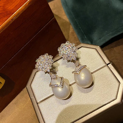 Ivory Grace Drop Earrings